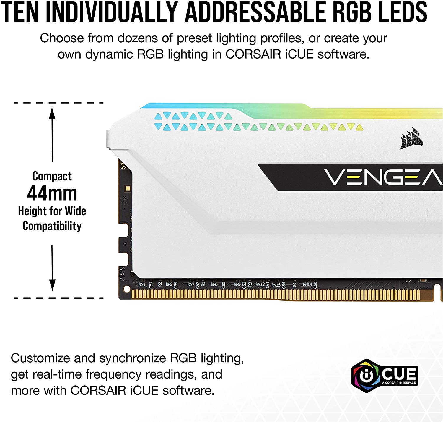 Corsair Vengeance RGB Pro SL 16 Go (2 x 8 Go) DDR4 3 200 MHz