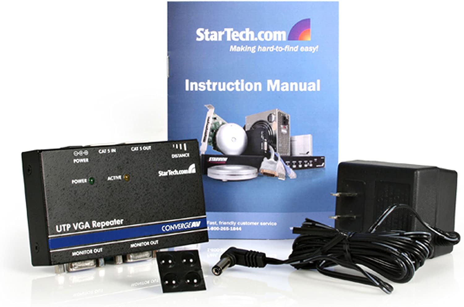 StarTech.com Répéteur vidéo VGA pour prolongateurs VGA sur CAT5 - Répéteur VGA pour gamme de prolongateurs VGA ST121 - 500 pieds 150 m (ST121EXT)