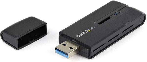 StarTech.com Adaptateur réseau sans fil AC double bande AC1200 USB 3.0 - Adaptateur WiFi 802.11ac - Sans fil USB 2,4 GHz/5 GHz - Carte réseau AC (USB867WAC22)