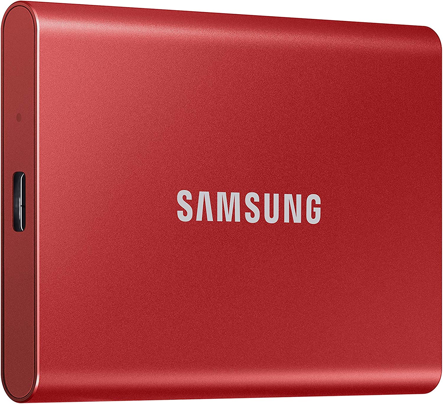 Samsung T7 Portable SSD - MU-PC1T0R/AM - USB 3.2 (Gen2, 10Gbps) SSD Externe - 1 To - Rouge