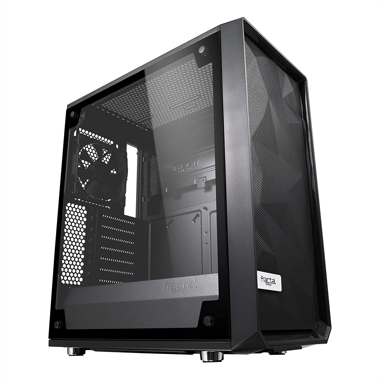 Fractal Design Meshify C - Compact Computer Case - High Performance Airflow/Cooling Modular Interior - Water-Cooling USB3.0