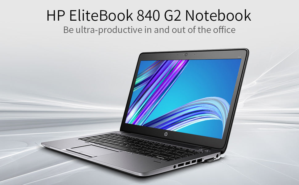Refurbished HP EliteBook 840 G2 (Intel Core i5-5300U 2.3 GHz/8GB RAM/500 GB SATA/Laptop Computer) Windows 10 Pro