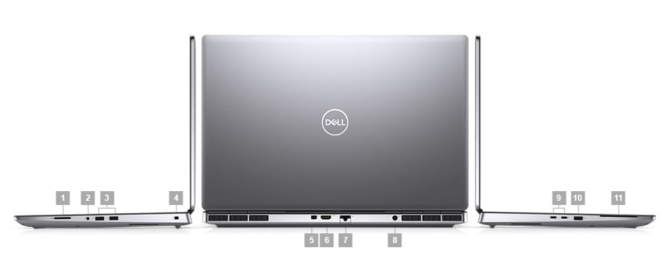 Boîte ouverte pour ordinateur portable Dell Precision 7750 17,3"(Intel Core i7-10750H 5,1 Ghz/RAM 16 Go/SSD 1 To/Windows 10Pro)